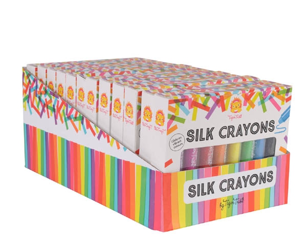 Silk Crayons (8 Crayons) (12 pc in Display) de Tiger Tribe 