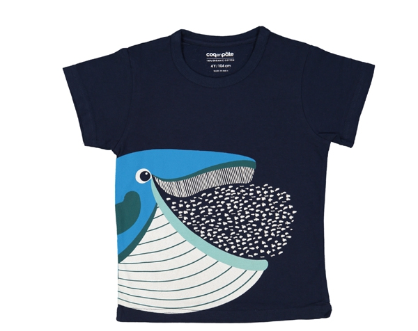 KLO Whale Black T-Shirt 2 de Coq en Pâte Permanente y Accesorios