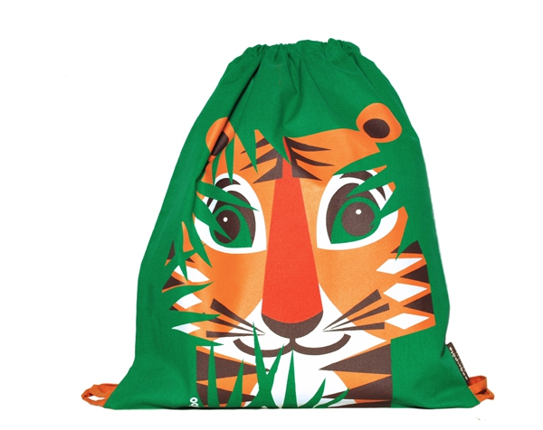 LC Tiger green Rucksack de Coq en Pâte Permanente y Accesorios