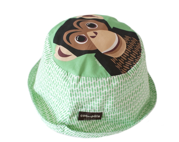 Chimpanze Green Sun Hat L de Coq en Pâte Permanente y Accesorios