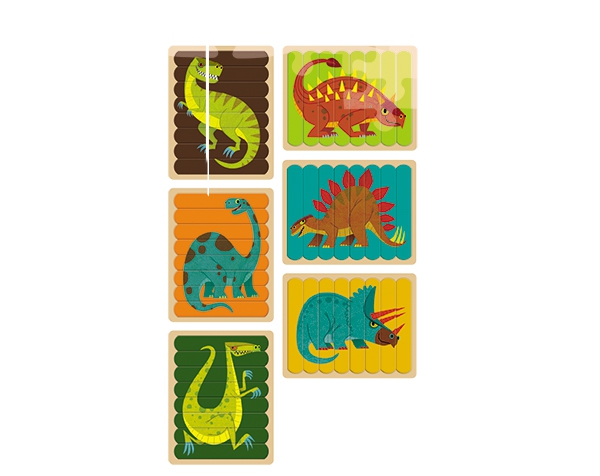 Puzzle Sticks/Mighty Dinosaurs de Mudpuppy