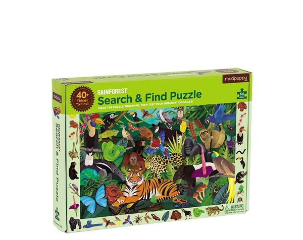 Search & Find Puzzle/Rainforest  de Mudpuppy