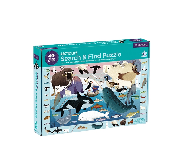 Search & Find Puzzle/Artic Life de Mudpuppy