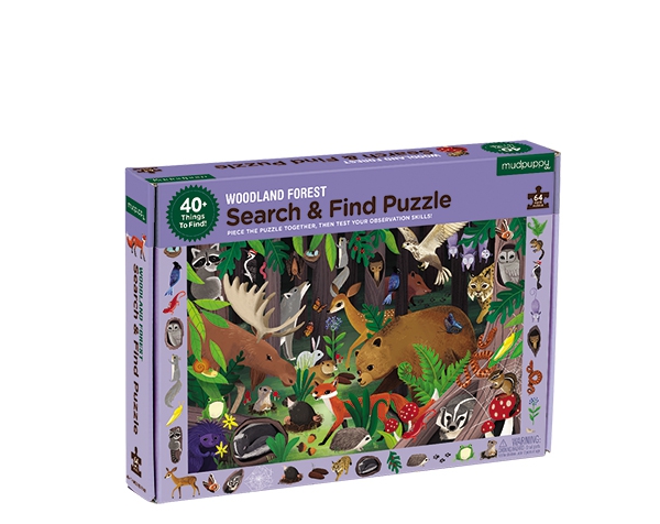 Search & Find Puzzle/Woodland de Mudpuppy