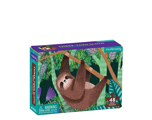 Mini Puzzle Three-Toed Sloth 48 pc  de Mudpuppy