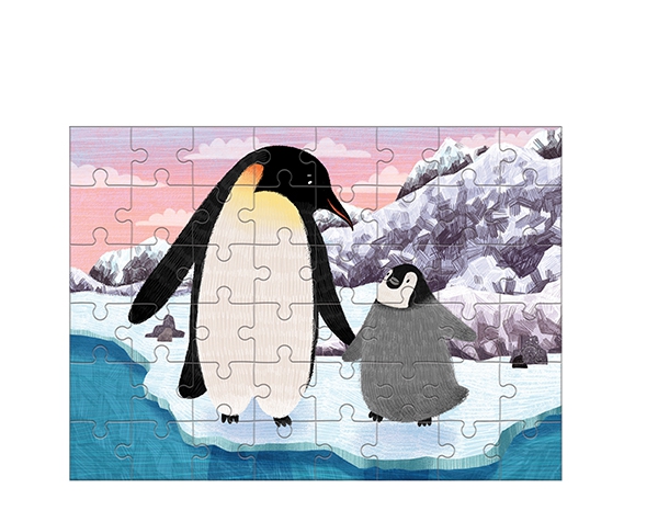 Mini Puzzle Emperor Penguin 48 pc de Mudpuppy