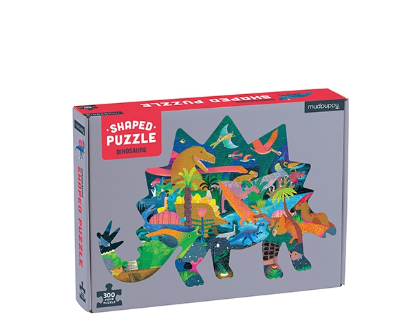 Puzzle Shaped Dinosaurs 300 pc de Mudpuppy