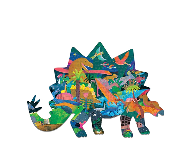 Puzzle Shaped Dinosaurs 300 pc de Mudpuppy