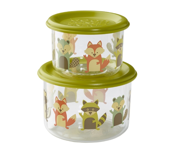 What Did The Fox Eat? Good Lunch Snack Containers (Set of 2) de Sugarbooger