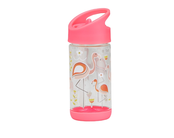 Flamingo Flip & Sip Clear Tritan Drinkfles de Sugarbooger