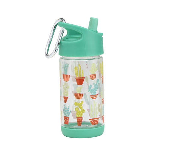Happy Cactus Flip & Sip Clear Tritan Drinkfles de Sugarbooger