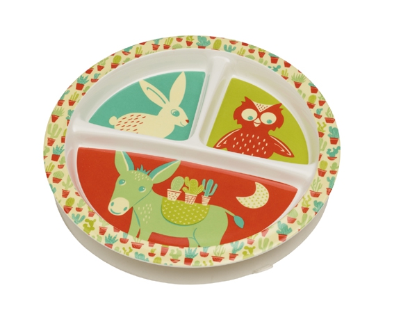 Happy Cactus Divided Suction Plate (3 areas) de Sugarbooger