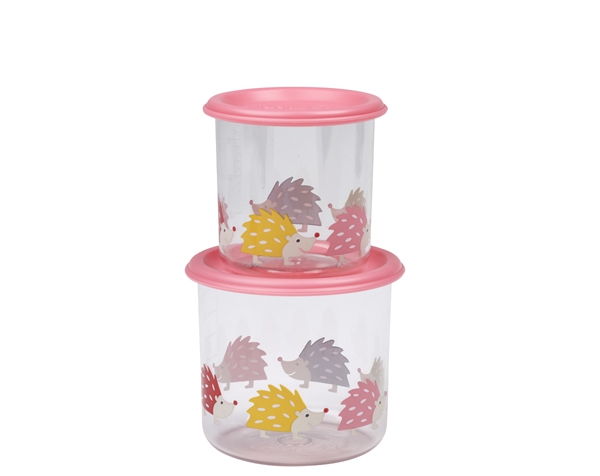 Hedgehog Good Lunch Snack Containers Large (Set of 2) de Sugarbooger