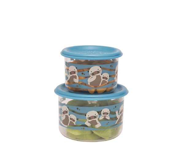 Baby Otter Good Lunch Snack Containers (Set of 2) de Sugarbooger