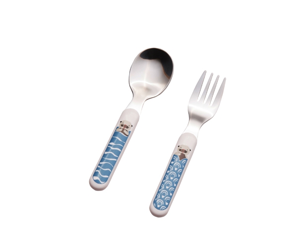 Baby Otter Silverware Set (Fork + Spoon) de Sugarbooger