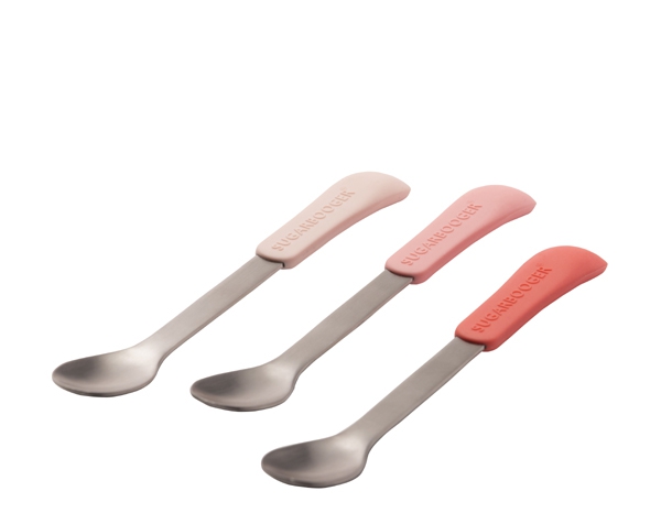 Lil Bitty Spoon Set of 3 Sweet Pink de Sugarbooger