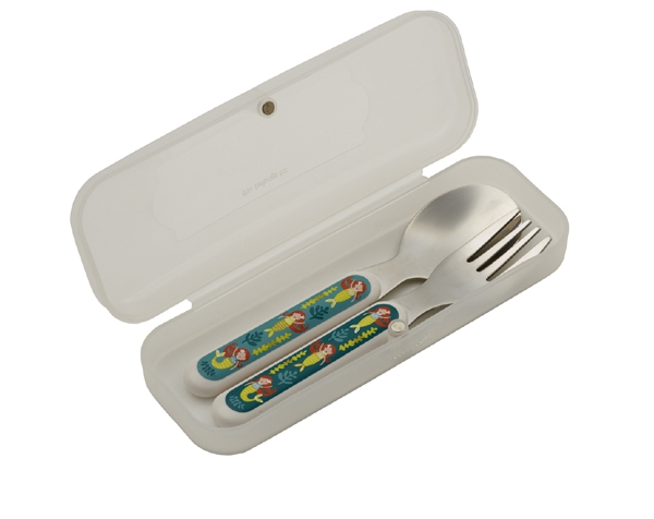 Isla The Mermaid Silverware Set (Fork + Spoon) de Sugarbooger