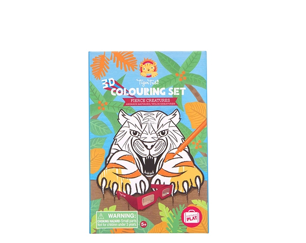 Colouring Sets Fierce Creatures 3D de Tiger Tribe 