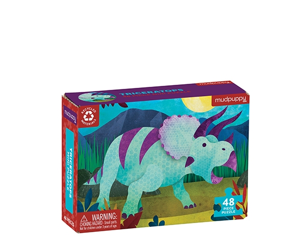 Mini Puzzle Triceratops 48 pc. de Mudpuppy