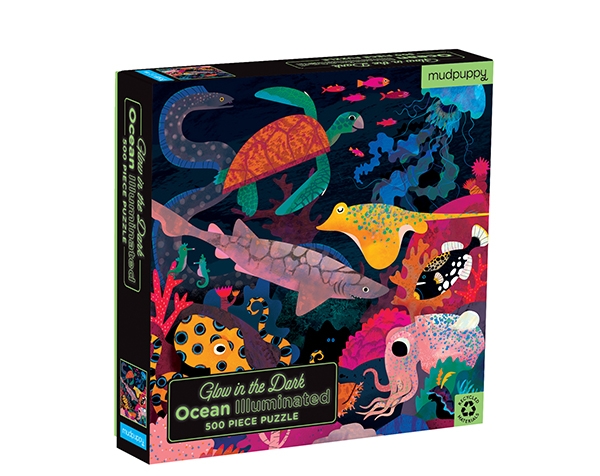 Glow in Dark Puzzle Ocean Illuminated 500 pcs de Mudpuppy