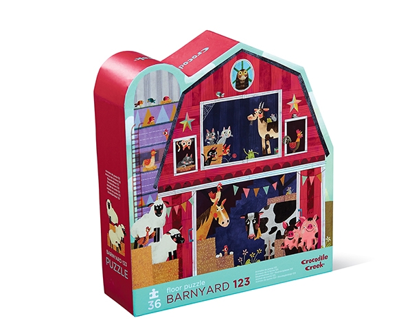 Puzzle Shaped Barnyard 123 36 pcs de Crocodile Creek