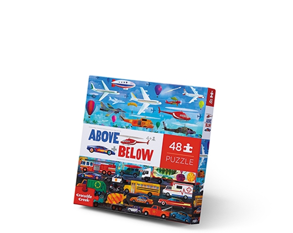 Puzzle Above & Below Things that Go 48 pc de Crocodile Creek