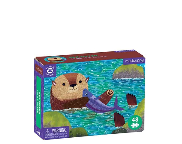 Mini Puzzle (Ocean life) Sea Otter 48 pc de Mudpuppy