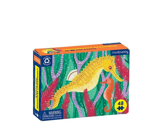 Mini Puzzle (Ocean life) Seahorse 48 pc de Mudpuppy