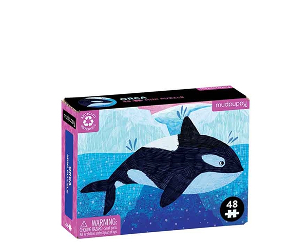 Mini Puzzle (Ocean life) Orca 48 pc de Mudpuppy