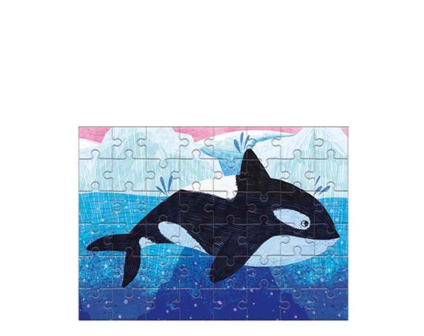 Mini Puzzle (Ocean life) Orca 48 pc de Mudpuppy