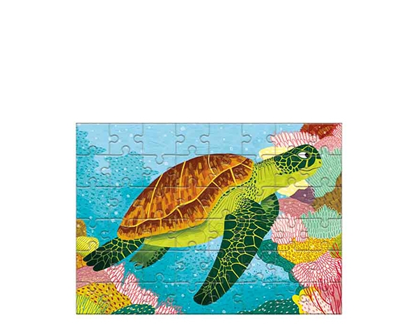 Mini Puzzle (Ocean life) Sea Turtle 48 pc de Mudpuppy