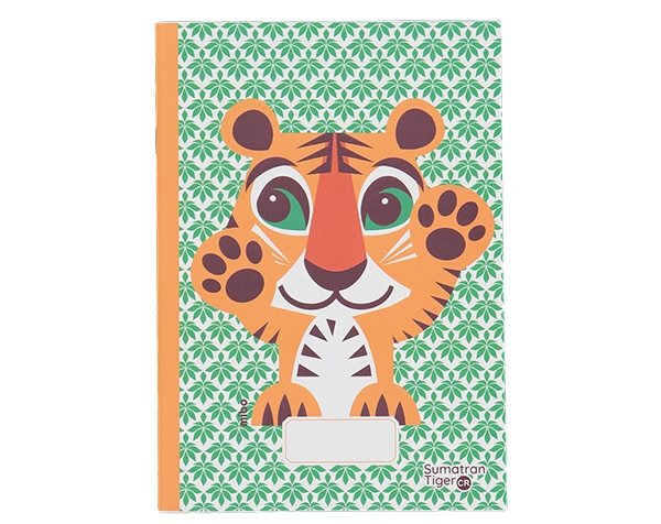 LC Tiger green notebook de Coq en Pâte Permanente y Accesorios