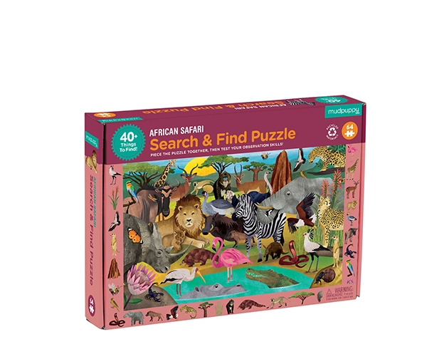 Search & Find Puzzle/African Safari de Mudpuppy