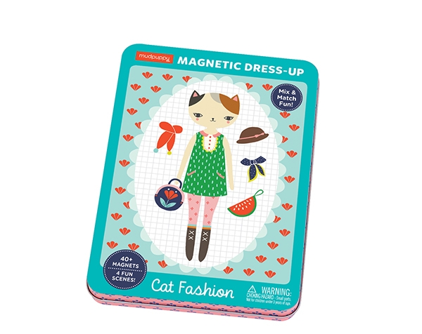 Magnetic Tins Cat Fashion de Mudpuppy