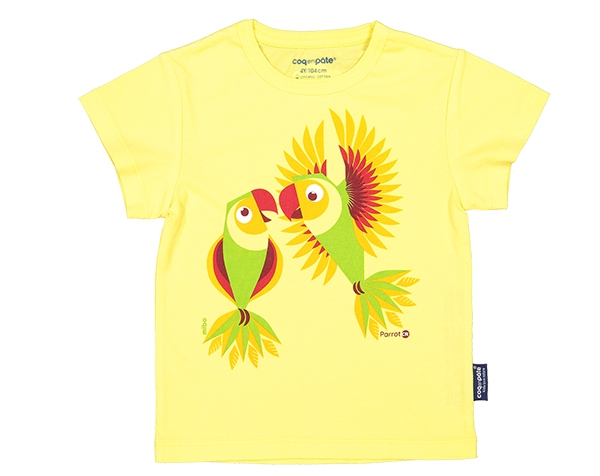 LIITA Parrot Yellow T-Shirt 4 de Coq en Pâte Permanente y Accesorios
