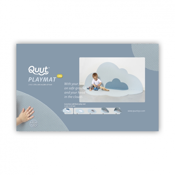 Playmat Head in the clouds dusty blue L de Quut