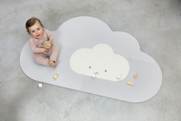 Playmat Head in the clouds  pearl grey S de Quut