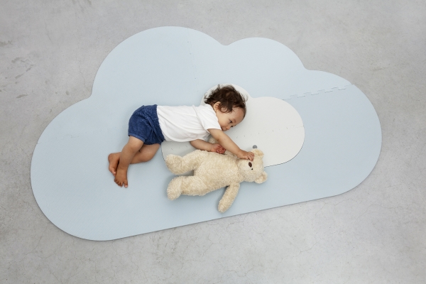 Playmat Head in the clouds  dusty blue S de Quut