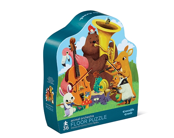 Puzzle Shaped Animal Orchestra 36 pcs de Crocodile Creek