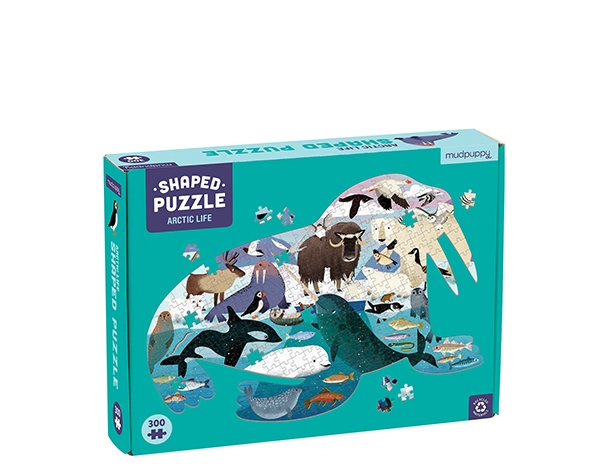 Puzzle Shaped Artic Life 300 pcs de Mudpuppy