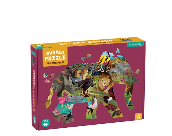 Puzzle Shaped African Safari 300 pcs de Mudpuppy