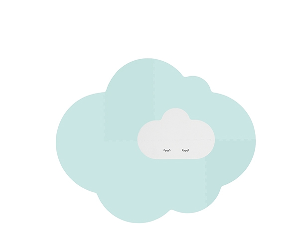 Playmat Head in the clouds  Minty Green L de Quut Skippy and Playmat