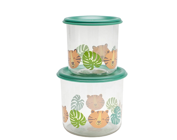 Tiger Good Lunch Snack Containers Large (Set of 2) de Sugarbooger