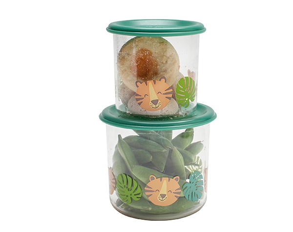 Tiger Good Lunch Snack Containers Large (Set of 2) de Sugarbooger