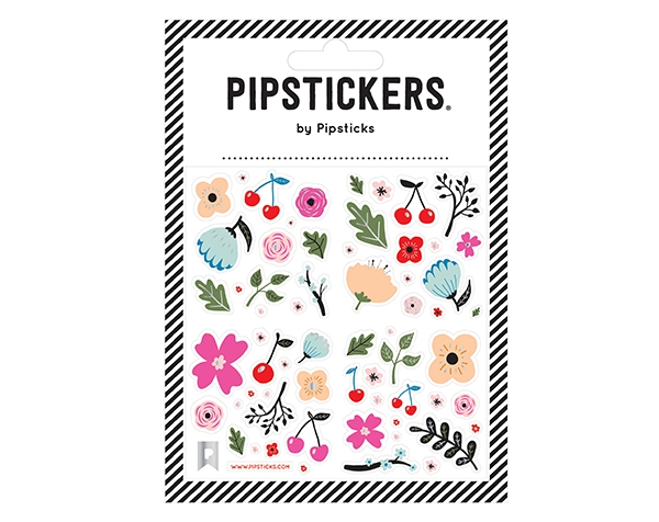 Sticker 10,2 x 10,2 cm Cherries & Flowers de Pipsticks