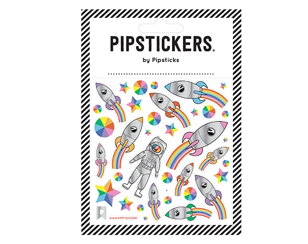 Sticker 10,2 x 10,2 cm Houston...We Have A Rainbow de Pipsticks