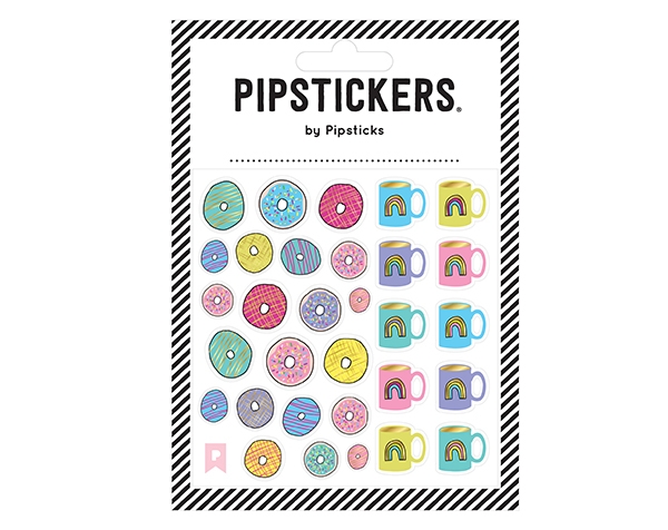 Sticker 10,2 x 10,2 cm Donuts & Coffee de Pipsticks