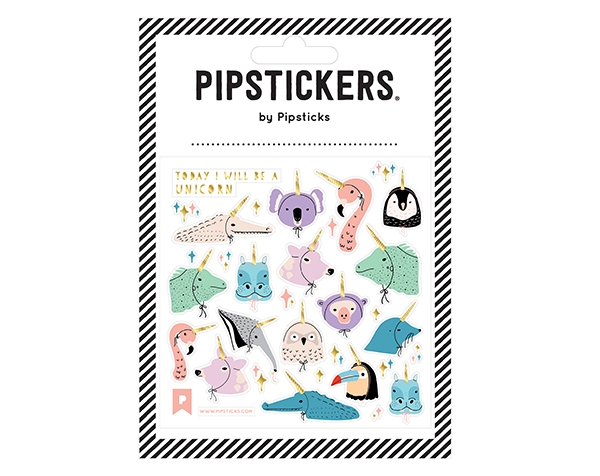 Sticker 10,2 x 10,2 cm I Will Be A Unicorn de Pipsticks
