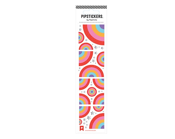 Sticker 5,1 x 20,3 cm A Rainbow Of Many Shapes de Pipsticks