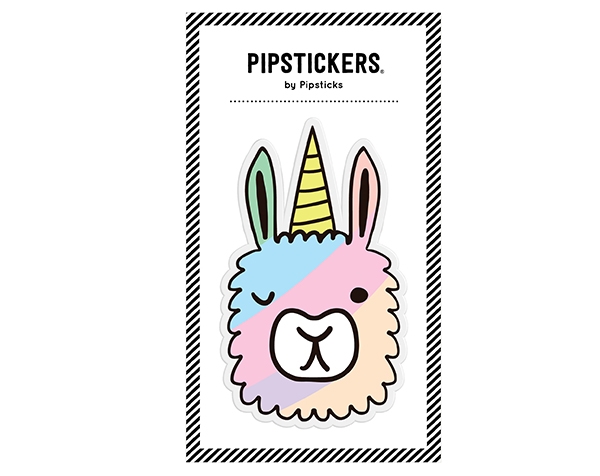 Big Puffy Sticker 10,2 x 12,7 cm Llamacorn 3D de Pipsticks